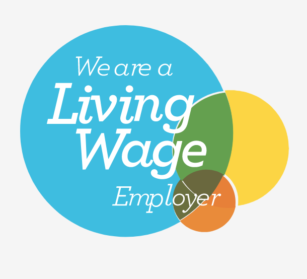 Test reads 'we are a Living Wage employer'